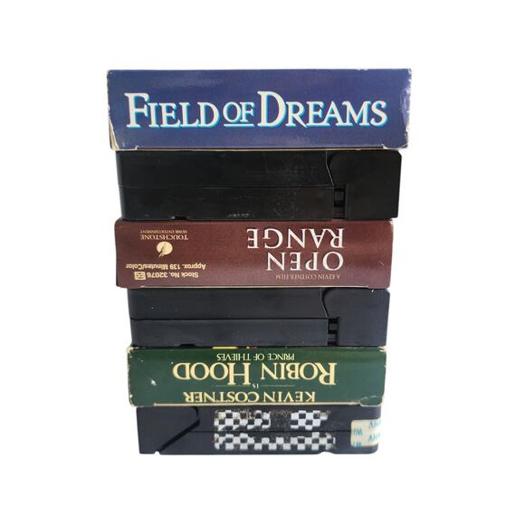 Kevin Costner VHS Lot - Field of Dreams Open Range Robin Hood Prince of Thieves - Picture 6 of 6